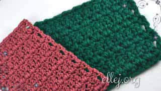 Плотный узор крючком