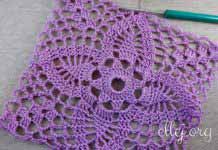 Квадратный ажурный мотив Квадратный ажурный мотив