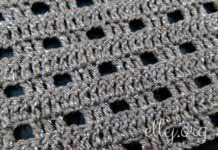 Простой узор крючком Решетка 047 Узор Решетка 047