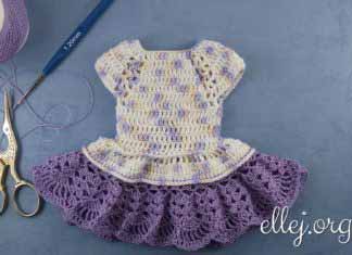 Платье реглан для куклы Платье реглан суперклеш для куклы