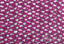 Узор имитация нерегулярной сеточки 048 Имитация нерегулярной сеточки крючком.