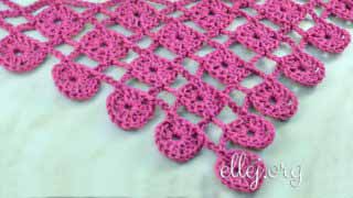 Бактус крючком из мини квадратиков