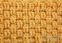 Плотный узор Шахматка 049 Узор крючком Шахматка