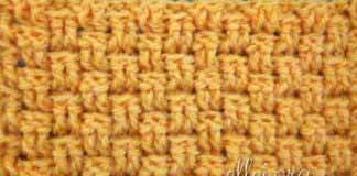 Плотный узор Шахматка 049 Узор крючком Шахматка