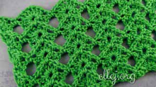 Рельефный узор крючком ракушки 053