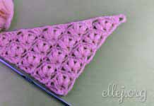 Шаль с пышными трилистниками Шаль бактус крючком Пышные трилистники