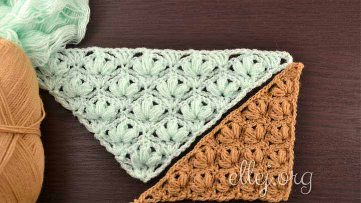 Very pretty and easy flower pattern for a shawl