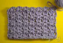 Узор со скрещенными столбиками 043 Узор крючком со скрещенными столбиками 043