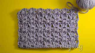 Узор крючком со скрещенными столбиками 043