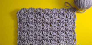 Узор со скрещенными столбиками 043 Узор крючком со скрещенными столбиками 043