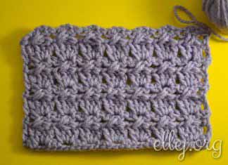 Узор со скрещенными столбиками 043 Узор крючком со скрещенными столбиками 043