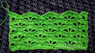 Ажурный узор крючком 061