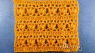 Узор крючком Пышные Тюльпаны