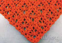 Pattern For A Shawl With Lacy Spiders And Puff Stitch
