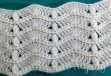 Turkish stitch # 2 • Zig-zag Турецкий узор №2 Зиг-заги и пышные столбики