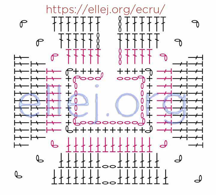 Raglan Crochet Chart