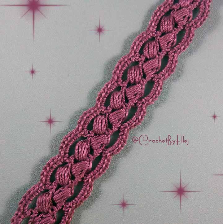 Crochet Ribbon Lace Trim or Tape For beginners  Crochet lace pattern,  Crochet lace edging, Crochet lace