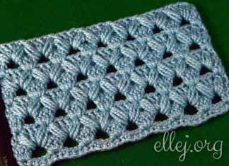 Турецкий узор #3 Турецкий узор крючком 3 с пышными столбиками