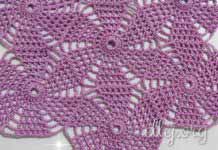 Безотрывное вязание шестиугольных мотивов «Флюгер» Мастер-класс по вязанию шестиугольных мотивов в безотрывной технике