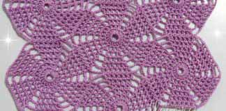 Безотрывное вязание шестиугольных мотивов «Флюгер» Мастер-класс по вязанию шестиугольных мотивов в безотрывной технике