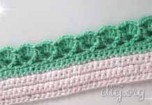 Рельефная кайма для обвязки края «Зефирка» Мастер-класс по вязанию рельефной каймы. Как обвязать край. Кайма Зефирка