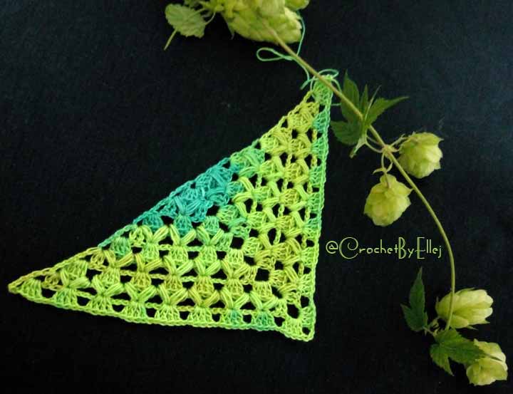 Crochet shawl «Hop» • Turkish pattern