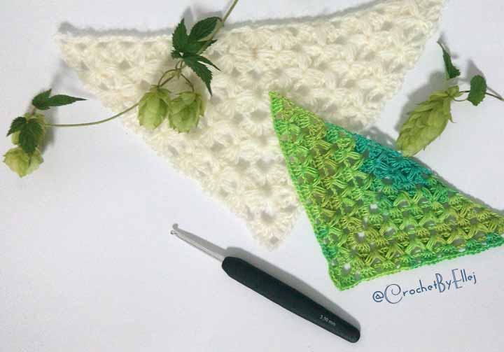 Crochet shawl «Hop» • Turkish pattern