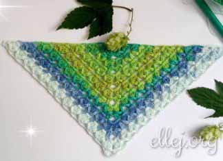 Шаль «Хмель» • Турецкий узор Шаль Хмель крючком. Мастер-класс, описание, схемы вязания. Бактус. Косынка.