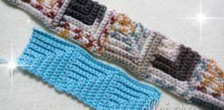 Безотрывное вязание узора «Паркет»