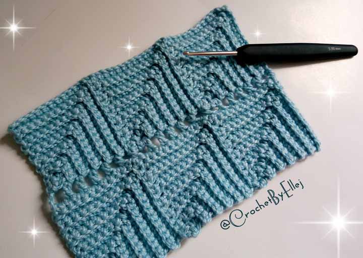 «Parquet» Crochet Stitch • Continuous Crochet