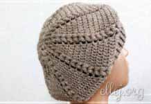 Easy Crochet Beret Hat Берет крючком с пышными столбиками 10 секций. Мастер-класс по вязанию. Описание.