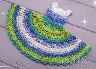 “Mojito” Dress for Paola Reina Doll How to crochet the "Mojito" dress for your Paola Reina doll