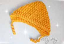 Чепчик крючком «Апельсин» Чепчик Апельсин крючком. Описание вязания, МК, схема детской шапочки
