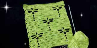 Dragonfly Crochet Stitch Мастер-класс по вязанию крючком узора Стрекоза