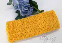 Снуд узором Жасмин Желтый снуд Жасмин. Подробный фото мастер-класс по вязанию крючком. Схема