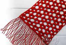 Openwork Scarf-Palatine Estrella Шарф-палантин Амариллис крючком. Мастер-класс и схема вязания.