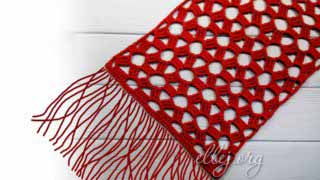 Шарф-палантин Эстрелла крючком. Мастер-класс и схема вязания.