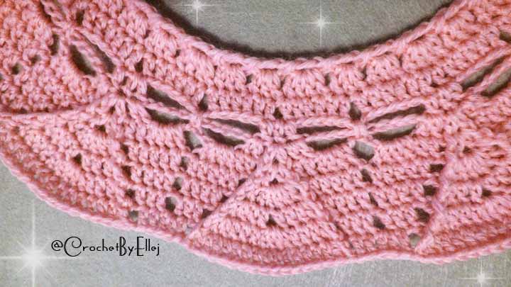 Crochet dickey. Dragonfly Crochet Stitch