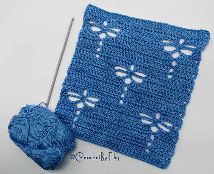 Dragonfly Crochet Stitch Free Crochet Tutorial