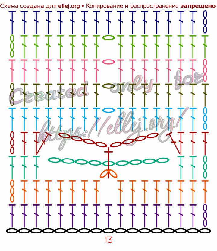 Dragonfly Stitch Crochet Chart