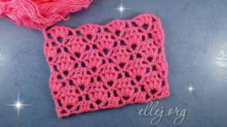 Ажурный узор крючком 062