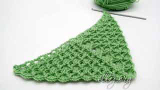 Шаль-бактус с узором Зефирки крючком. Мастер-класс и схема вязания.