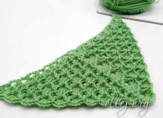 Шаль на основе узора Зефирки Шаль-бактус с узором Зефирки крючком. Мастер-класс и схема вязания.