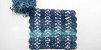 Ажурный узор с соломоновыми петлями 063 Ажурный узор крючком с соломоновыми петлями