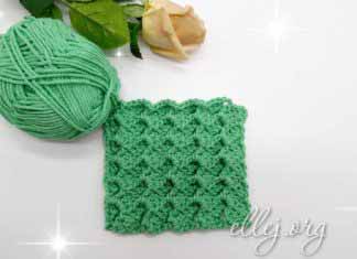 Armor Crochet Stitch Объемный узор крючком Кольчуга. МК и схема вязания