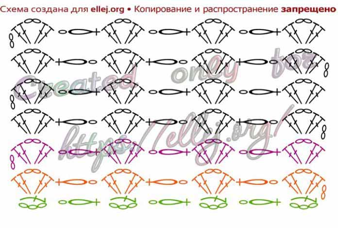 Обозначения петель крючком на схеме