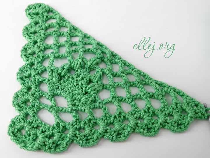 Photo Tutorial: Crochet shawl «Acacia»