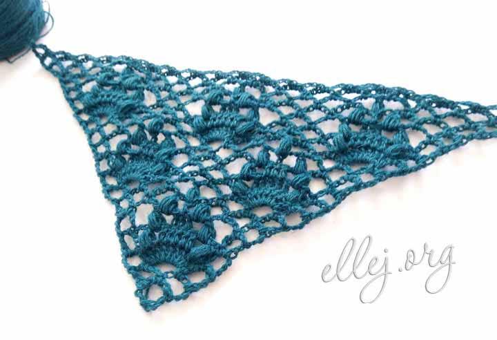 Photo Tutorial: Crochet shawl «Acacia»