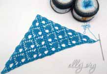 Шаль с ананасами Бактус крючком с ананасами Шаль схема