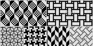 Подборка геометрических филейных узоров со схемами Подборка филейных узоров крючком со схемами